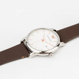 Buy Shop Emporio Armani Herren White Dial Brown Leather Strap Watch For Men - AR11103 USA Online