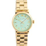 Buy Shop Marc Jacobs Baker Mint Green Dial Gold Steel Strap Watch for Women - MBM3284 USA Online