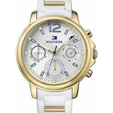 Buy Shop Tommy Hilfiger Claudiia White Dial White Steel Strap Watch for Women - 1781745 USA Online