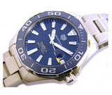 Buy Shop Tag Heuer Aquaracer Calibre 5 Blue Dial Silver Steel Strap Watch for Men - WAY201B.BA0927 USA Online