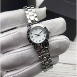 Buy Shop Marc Jacobs Amy Dinky White Dial Silver Steel Strap Watch for Women - MBM3225 USA Online