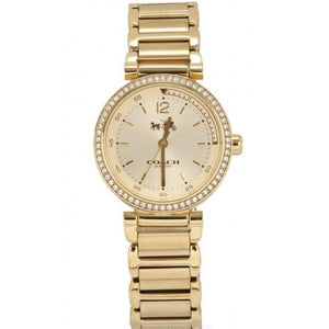 Buy Shop Coach Sport Diamonds Gold Dial Gold Steel Strap Watch for Women - 14502195 USA Online