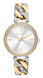 Buy Shop Michael Kors Catelyn Three-Hand Crystals Silver Dial Two Tone Steel Strap Watch for Women - MK4633 USA Online