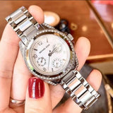 Buy Shop Michael Kors Blair Silver Dial SIlver Steel Strap Watch for Women - MK5612 USA Online
