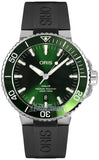 Buy Shop Oris Aquis Date Green Dial Black Rubber Strap Watch for Men - 0173377304157-0742464EB USA Online