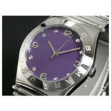 Buy Shop Marc Jacobs Purple Dial Silver Steel Strap Watch for Women - MBM3032 USA Online