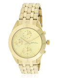 Buy Shop Marc Jacobs Peeker Chronograph Gold Dial Gold Steel Strap Watch for Women - MBM3393 USA Online