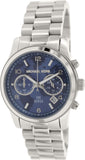Buy Shop Michael Kors Hunger Stop 100 Series Navy Blue Dial Silver Steel Strap Watch for Women - MK5814 USA Online