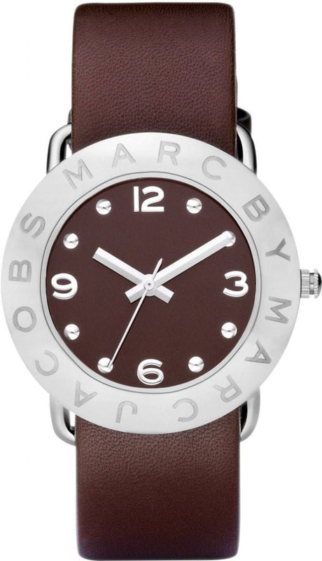 Buy Shop Marc Jacobs Amy Brown Dial Brown Leather Strap Watch for Women - MBM1139 USA Online