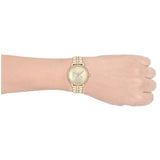 Buy Shop Michael Kors Melissa Pave Gold Dial Gold Steel Strap Watch for Women - MK4371 USA Online