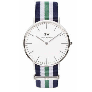 Buy Shop Daniel Wellington Classic Nottingham White Dial Two Tone NATO Strap Watch For Men - 0208DW USA Online