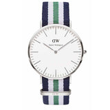 Buy Shop Daniel Wellington Classic Nottingham White Dial Two Tone NATO Strap Watch For Men - 0208DW USA Online