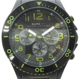 Marc Jacobs Rock Chronograph Black Dial Black Stainless Steel Strap Watch for Men - MBM5026