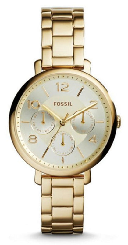 Buy Shop Fossil Jacqueline Rose Gold Dial Rose Gold Steel Strap Watch for Women - ES3667 USA Online