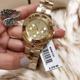 Buy Shop Marc Jacobs Blade Chronograph Gold Dial Gold Steel Strap Watch for Women - MBM3101 USA Online