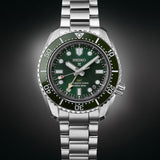 Buy Shop Seiko Prospex GMT Divers Automatic Marine Green Dial Silver Steel Strap Watch For Men - SPB381J1 USA Online