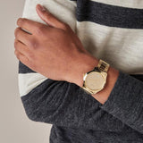 Buy Shop Gucci G Timeless Gold Dial Gold Steel Strap Watch For Women - YA126553 USA Online