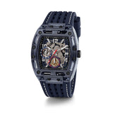 Guess Phoenix Chronograph Black Dial Black Rubber Strap Watch for Men - GW0499G1