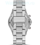 Buy Shop Marc Jacobs Rock Chronograph Mother of Pearl Grey Dial Silver Steel Strap Watch for Women - MBM3250 USA Online