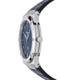 Buy Shop Salvatore Ferragamo F-80 Classic Blue Dial Blue Leather Strap Watch for Men - SFDT00319 USA Online