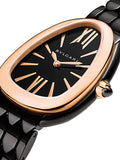 Buy Shop Bvlgari Serpenti Seduttori Black Dial Black Steel Strap Watch for Women - SERPENTI103704 USA Online