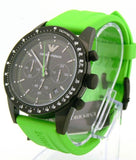 Buy Shop Emporio Armani Sports Analog Black Dial Green Rubber Strap Watch For Men - AR6115 USA Online