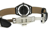 Buy Shop Marc Jacobs Tether Transparent Black Dial Black Leather Strap Watch for Women - MBM1379 USA Online
