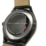 Marc Jacobs Tether Black Transparent Dial Black Leather Strap Watch for Women - MBM1379