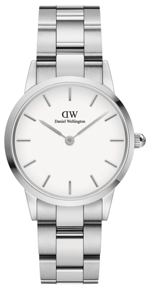Buy Shop Daniel Wellington Iconic Link White Dial Silver Steel Strap Watch for Women - DW00100203 USA Online