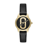 Buy Shop Marc Jacobs Corie Black Dial Black Leather Strap Watch for Women - MJ1580 USA Online