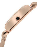 Buy Shop Emporio Armani Gianni T-Bar Analog Crystal Brown Dial Rose Gold Steel Strap Watch For Women - AR11407 USA Online