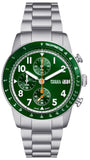Buy Shop Fossil Sport Tourer Chronograph Green Dial Silver Steel Strap Watch for Men - FS6048 USA Online