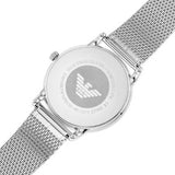 Buy Shop Emporio Armani Luigi Analog Black Dial Silver Mesh Bracelet Watch For Men - AR11272 USA Online
