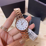 Buy Shop Marc Jacobs Baker White Dial Rose Gold Steel Strap Watch for Women - MBM3441 USA Online