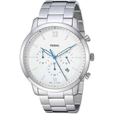 Buy Shop Fossil Neutra Chronograph White Dial Silver Steel Strap Watch for Men - FS5433 USA Online