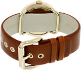 Buy Shop Marc Jacobs Amy White Dial Brown Leather Strap Watch for Women - MBM8574 USA Online