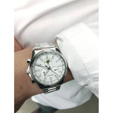 Buy Shop Gucci G Timeless Chronograph White Dial Silver Steel Strap Watch For Men - YA126472 USA Online