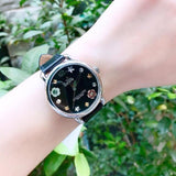 Buy Shop Coach Delancey Black Dial Black Leather Strap Watch for Women - 14502780 USA Online