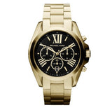 Buy Shop Michael Kors Bradshaw Black Dial Gold Steel Strap Watch for Women - MK5739 USA Online
