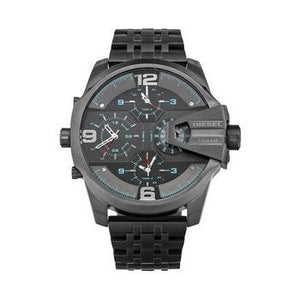 Buy Shop Diesel Uber Chief Black Dial Grey Stainless Steel Strap Watch For Men - DZ7372 USA Online