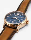 Buy Shop Maserati Epoca Blue Dial Brown Leather Strap Watch For Men - R8851118001 USA Online