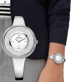 Buy Shop Swarovski Crystalline Pure Silver Dial Silver Steel Strap Watch for Women - 5269256 USA Online