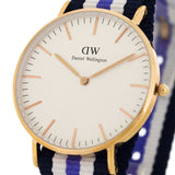 Buy Shop Daniel Wellington Classic Trinity White Dial Three Tone Nylon Strap Watch For Women - 0509DW USA Online