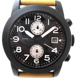 Buy Shop Marc Jacobs Larry Chronograph Black Dial Brown Leather Strap Watch for Men - MBM5053 USA Online