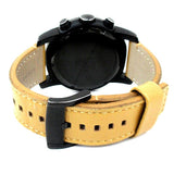 Marc Jacobs Larry Black Dial Tan Leather Strap Watch for Men - MBM5053