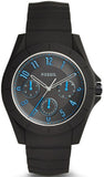 Buy Shop Fossil Popstastic Sport Black Dial Black Rubber Strap Watch for Men - FS5222 USA Online