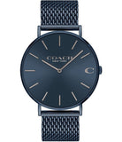 Coach Charles Blue Dial Blue Mesh Bracelet Watch for Men - 14602146