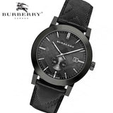 Buy Shop Burberry The City Black Dial Black Leather Strap Watch for Men - BU9906 USA Online