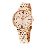 Buy Shop Fossil Jacqueline Rose Gold Dial Rose Gold Steel Strap Watch for Women - ES3435 USA Online