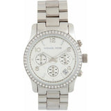 Buy Shop Michael Kors Brinkley Silver Dial with Diamonds Silver Steel Strap Watch for Women - MK5083 USA Online